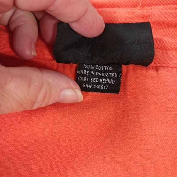 Biker Wear USA Orange Sleeveless Denim "Ride or Die" Back Graphic 3XL - Picture 4 of 13